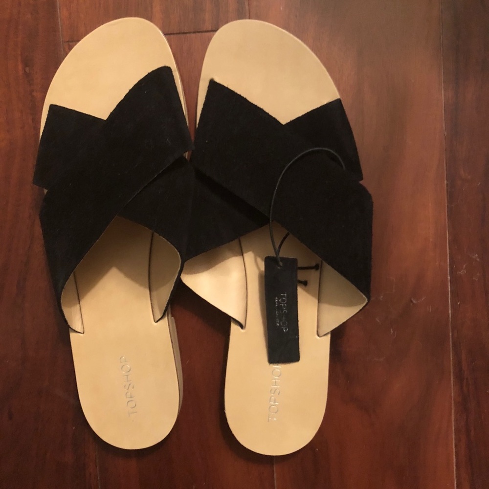 Topshop Hawaii Crisscross Sandals